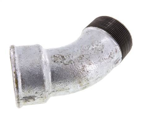 Elbow Fitting 45deg R2'' Male x Rp2'' Female Cast Iron 25bar (351.25psi)