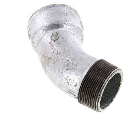 Elbow Fitting 45deg R2'' Male x Rp2'' Female Cast Iron 25bar (351.25psi)