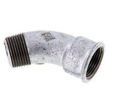 Winkelverschraubung 45° R1'' Außengewinde x Rp1'' Innengewinde Gusseisen 25bar (351.25psi)