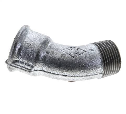 Elbow Fitting 45deg R3/4'' Male x Rp3/4'' Female Cast Iron 25bar (351.25psi) [2 Pieces]