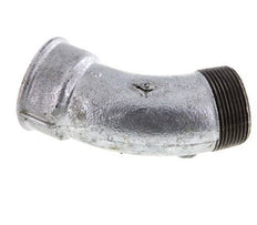 Winkelverschraubung 45° R1 1/2'' Außengewinde x Rp1 1/2'' Innengewinde Gusseisen 25bar (351.25psi)