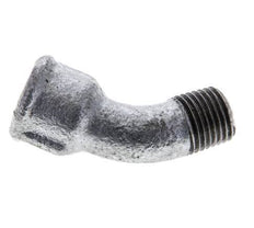 Elbow Fitting 45deg R1/4'' Male x Rp1/4'' Female Cast Iron 25bar (351.25psi) [2 Pieces]