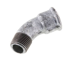 Elbow Fitting 45deg R1/2'' Male x Rp1/2'' Female Cast Iron 25bar (351.25psi) [2 Pieces]