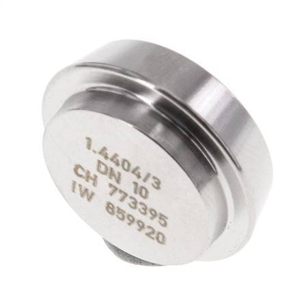 Endkappe 22mm Konusdüse DN 10 Edelstahl DIN 11851