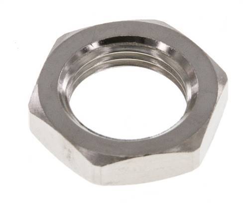 Lock Nut M12 Nickel-plated Brass [5 Pieces]