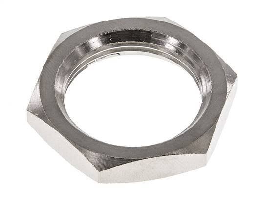 Lock Nut M28 Nickel-plated Brass [2 Pieces]