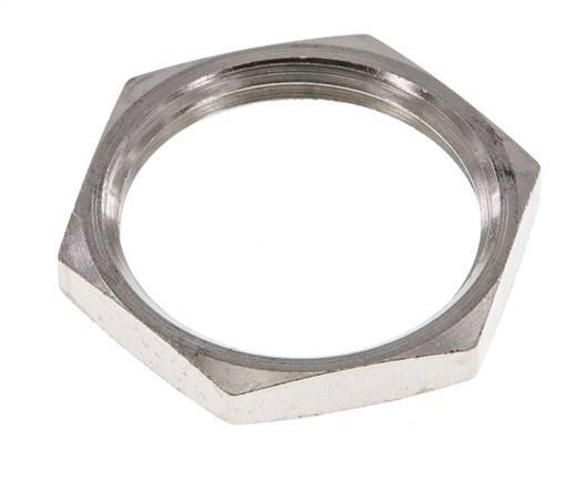 Lock Nut M24 Nickel-plated Brass [2 Pieces]