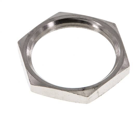 Lock Nut M24 Nickel-plated Brass [2 Pieces]