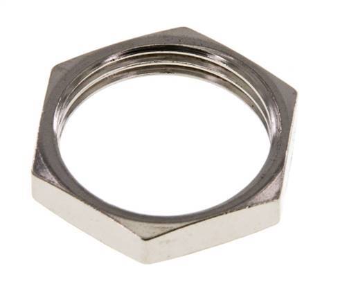 Lock Nut M20 Nickel-plated Brass [2 Pieces]