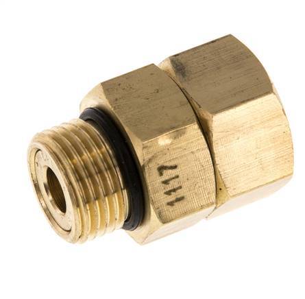 Drehdurchführung G1/2'' Innengewinde x Außengewinde Heißwasser Messing EPDM 30bar (421.5psi)