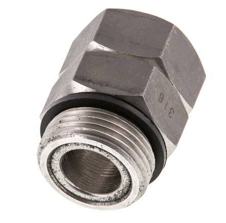 Drehdurchführung G1'' Innengewinde x Außengewinde Heißwasser Edelstahl FKM 30bar (421.5psi)