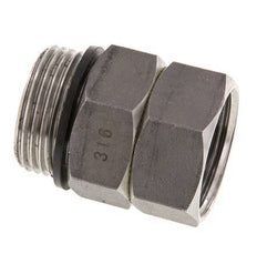 Drehdurchführung G1'' Innengewinde x Außengewinde Heißwasser Edelstahl FKM 30bar (421.5psi)