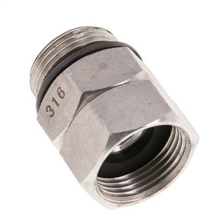 Drehdurchführung G3/4'' Innengewinde x Außengewinde Heißwasser Edelstahl FKM 30bar (421.5psi)