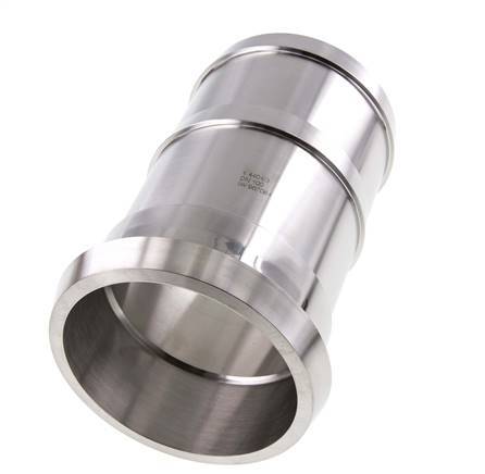 Sanitärarmatur (Molkerei) 121mm Konus x 4 Zoll (100 mm) Schlauchpfeiler Edelstahl