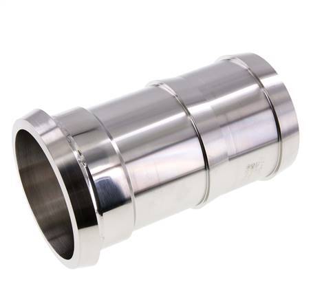 Sanitärarmatur (Molkerei) 100 mm Konus x 80 mm Schlauchpfeiler Edelstahl
