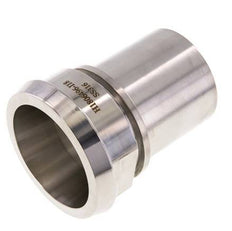 DIN 11851 Sanitärarmatur (Molkerei) 86mm Konus x 2 1/2 Zoll (63 mm) Schlauchsäule Sicherheitsmanschette aus Edelstahl