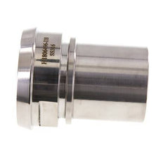 DIN 11851 Sanitärarmatur (Molkerei) 86mm Konus x 2 1/2 Zoll (63 mm) Schlauchsäule Sicherheitsmanschette aus Edelstahl