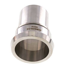 DIN 11851 Sanitärarmatur (Molkerei) 86mm Konus x 2 1/2 Zoll (63 mm) Schlauchsäule Sicherheitsmanschette aus Edelstahl