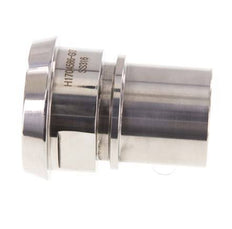 DIN 11851 Sanitärarmatur (Molkerei) 56mm Konus x 1 1/2 Zoll (38 mm) Schlauchsäule Edelstahl Sicherheitsmanschette