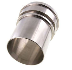 DIN 11851 Sanitärarmatur (Molkerei) 120mm Konus x 4 Zoll (100 mm) Schlauchsäule Edelstahl Sicherheitsmanschette