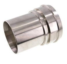 DIN 11851 Sanitärarmatur (Molkerei) 120mm Konus x 4 Zoll (100 mm) Schlauchsäule Edelstahl Sicherheitsmanschette