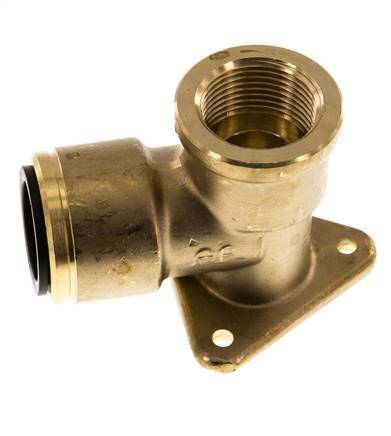 Wall-mounted Socket G3/4'' Female x 22 mm Push-in Brass 16bar (224.8psi)