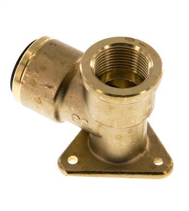 Wall-mounted Socket G3/4'' Female x 22 mm Push-in Brass 16bar (224.8psi)