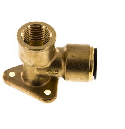 Wandsteckdose G1/2'' Female x 15 mm Push-in Messing 16bar (224.8psi)