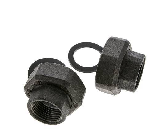 Pumpenfitting Rp1'' x G 1 1/2 Zoll Gusseisen Flachdichtung NBR 20bar (281.0psi)