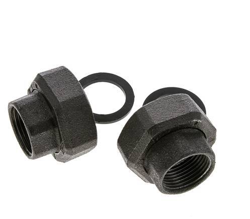 Pumpenfitting Rp1'' x G 1 1/2 Zoll Gusseisen Flachdichtung NBR 20bar (281.0psi)