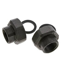 Pumpenfitting Rp1'' x G 1 1/2 Zoll Gusseisen Flachdichtung NBR 20bar (281.0psi)