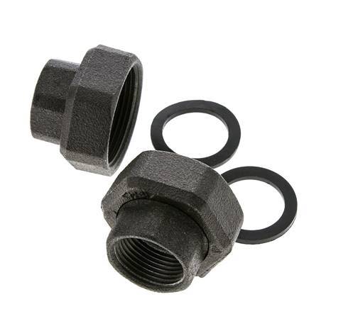 Pumpenfitting Rp1'' x G 1 1/2 Zoll Gusseisen Flachdichtung NBR 20bar (281.0psi)