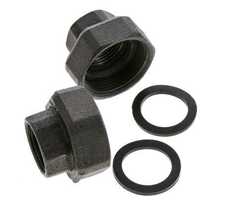 Pumpenfitting Rp1'' x G 1 1/2 Zoll Gusseisen Flachdichtung NBR 20bar (281.0psi)