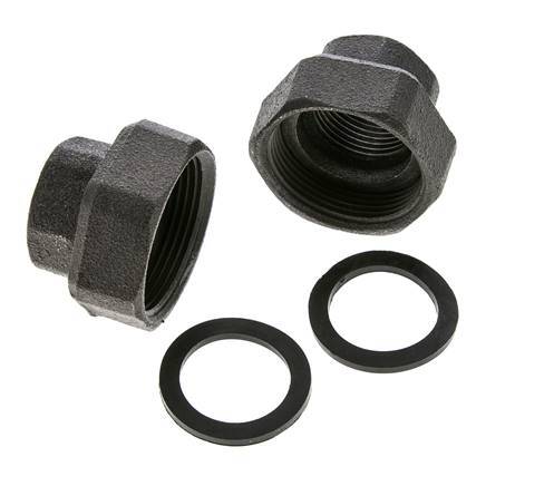 Pumpenfitting Rp1'' x G 1 1/2 Zoll Gusseisen Flachdichtung NBR 20bar (281.0psi)