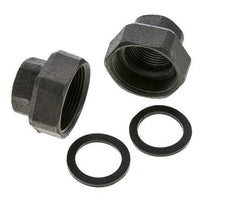 Pumpenfitting Rp1'' x G 1 1/2 Zoll Gusseisen Flachdichtung NBR 20bar (281.0psi)