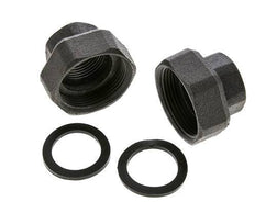 Pumpenfitting Rp1'' x G 1 1/2 Zoll Gusseisen Flachdichtung NBR 20bar (281.0psi)