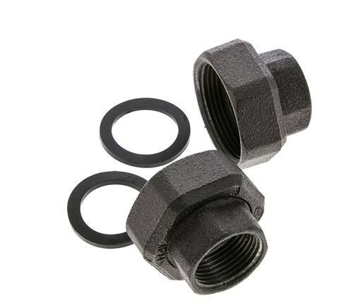 Pumpenfitting Rp1'' x G 1 1/2 Zoll Gusseisen Flachdichtung NBR 20bar (281.0psi)