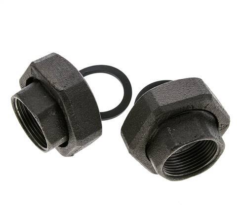Pumpenfitting Rp1 1/4'' x G 2 Zoll Gusseisen Flachdichtung NBR 20bar (281.0psi)