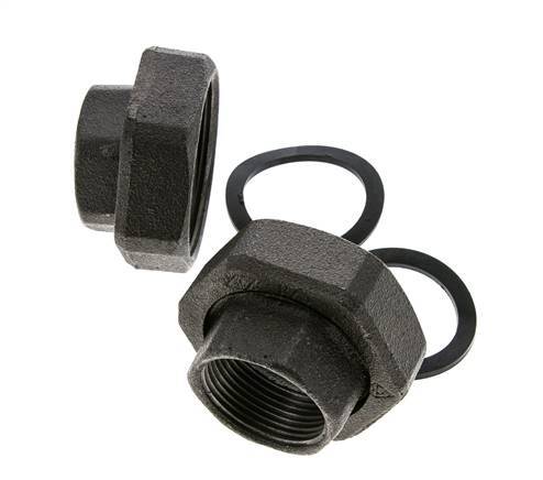 Pumpenfitting Rp1 1/4'' x G 2 Zoll Gusseisen Flachdichtung NBR 20bar (281.0psi)