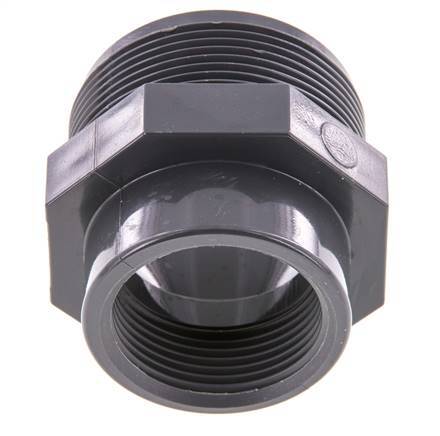 Reducing Ring Rp1 1/4'' Female x G2'' Male PVC-U 16bar (224.8psi) EN 1452-3 [2 Pieces]
