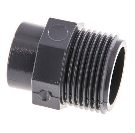 Reducing Ring Rp1/2'' Female x G1'' Male PVC-U 16bar (224.8psi) EN 1452-3 [5 Pieces]