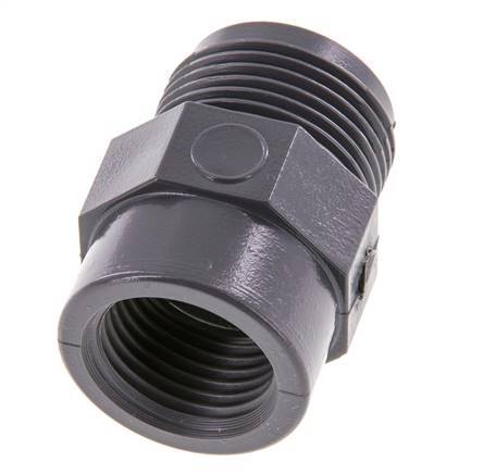 Reduzierring Rp1/2'' Innengewinde x G3/4'' Außengewinde PVC-U 16bar (224.8psi) EN 1452-3 [5 Stück]