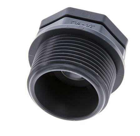 Reduzierring G1/2'' Innengewinde x G1 1/4'' Außengewinde Polypropylen (pp) 10bar (140,5psi) FDA 46mm Sechskant
