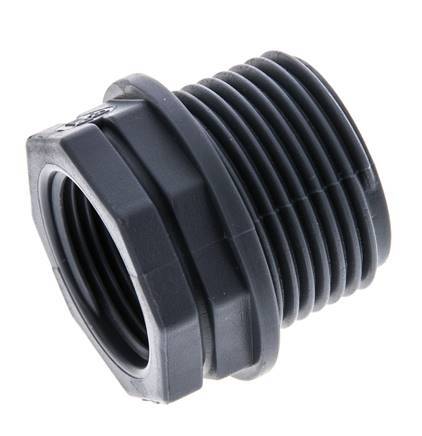 Reduzierring G3/4'' Innengewinde x G1'' Außengewinde Polypropylen (pp) 10bar (140,5psi) FDA 36mm Sechskant [2 Stück]