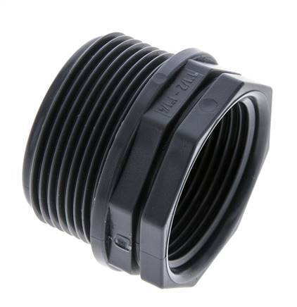 Reduzierring G1 1/4'' Innengewinde x G1 1/2'' Außengewinde Polypropylen (pp) 10bar (140,5psi) FDA 50mm Sechskant