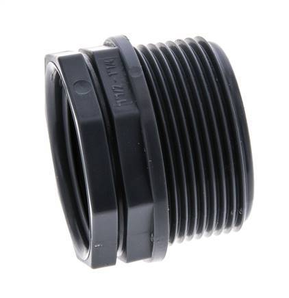 Reduzierring G1 1/4'' Innengewinde x G1 1/2'' Außengewinde Polypropylen (pp) 10bar (140,5psi) FDA 50mm Sechskant