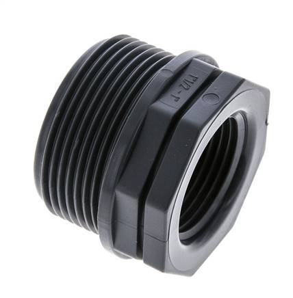 Reduzierring G1'' Innengewinde x G1 1/2'' Außengewinde Polypropylen (pp) 10bar (140,5psi) FDA 50mm Sechskant