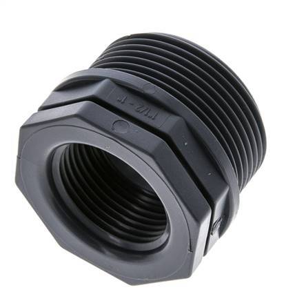 Reduzierring G1'' Innengewinde x G1 1/2'' Außengewinde Polypropylen (pp) 10bar (140,5psi) FDA 50mm Sechskant