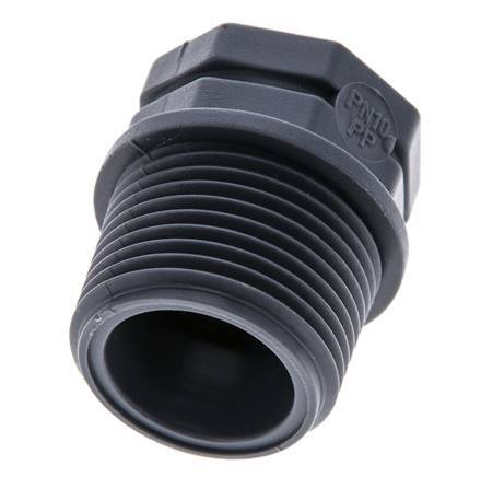 Reducing Ring G1/2'' Female x G3/4'' Male Polypropylene (pp) 10bar (140.5psi) FDA 27mm Hex [2 Pieces]