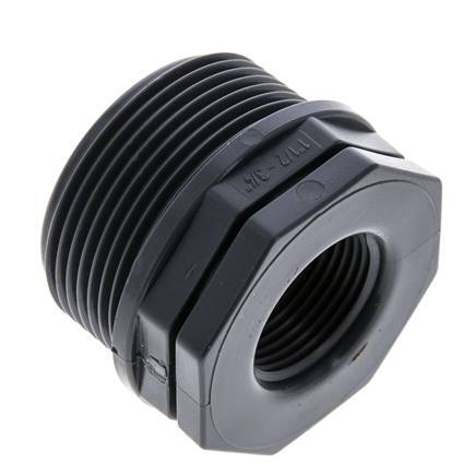 Reduzierring G3/4'' Innengewinde x G1 1/2'' Außengewinde Polypropylen (pp) 10bar (140,5psi) FDA 50mm Sechskant